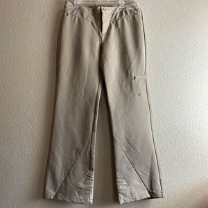 Athleta Glacier Soft-shell Snow Ski Pants Sandstone Beige Sz 14 tall